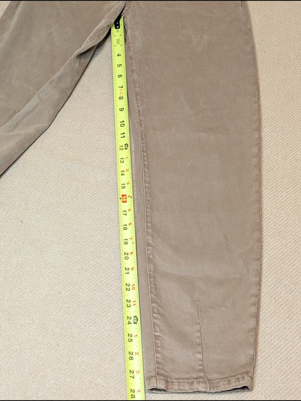 Kut From the Kloth Campbell High Rise Straight Leg Jeans Pants Taupe Camel Brown - Picture 6 of 13